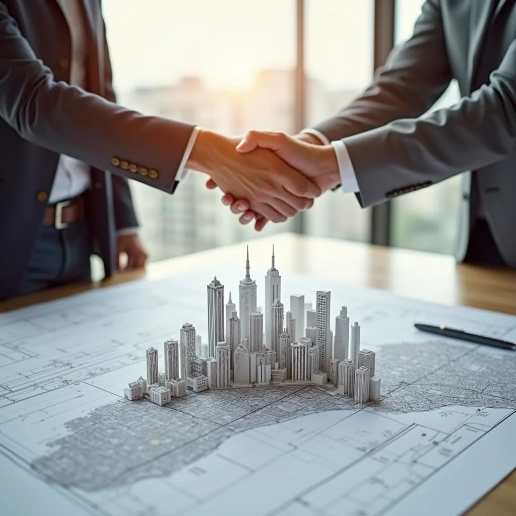 Modern real estate developments and skyline