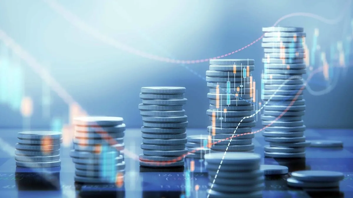 Coin stacks illustrating long-term wealth growth